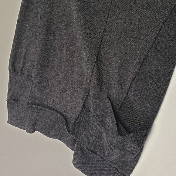 Eileen Fisher‎ Merino Cowl Neck Sweater XS Charcoal Grey Sleeveless Tunic - Picture 3 of 6
